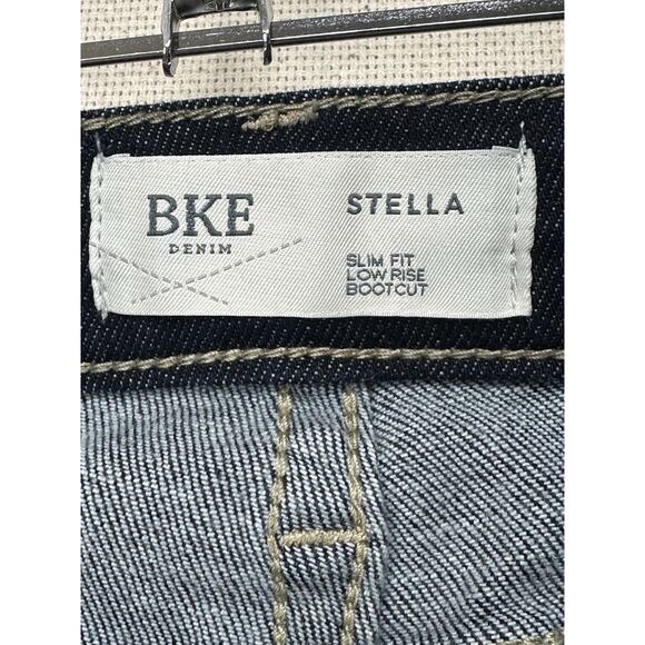 Buckle BKE Stella Bootcut Low Rise Slim Fit Jeans Womens 29x25” Dark Wash READ - Picture 4 of 16